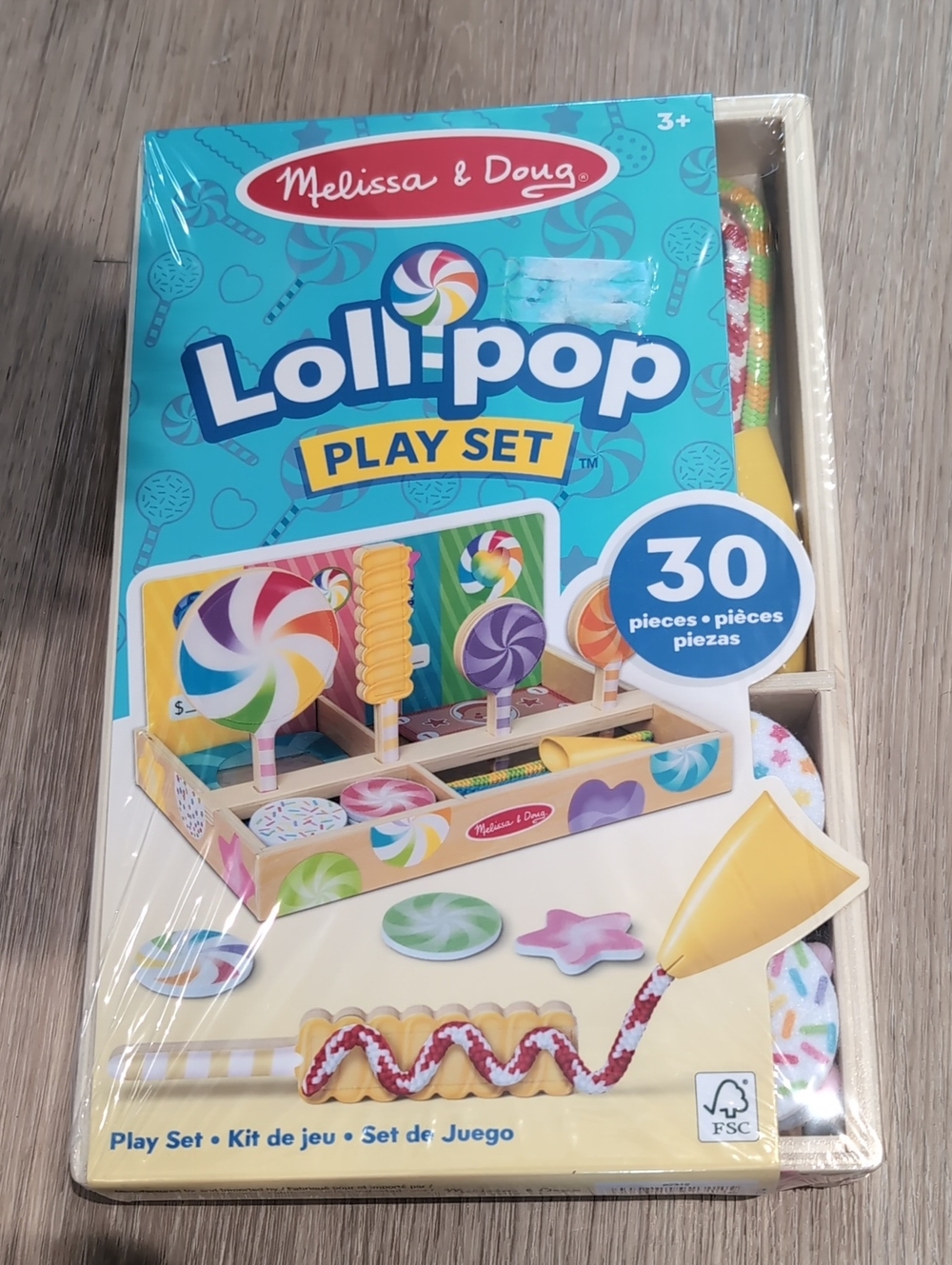 Melissa & Doug Lollipop Play Set - New Sealed Teal, Yellow, Purple, Pink, Green